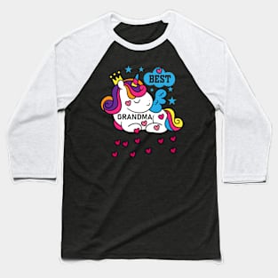 Grandmacorn Unicorn Granny Baseball T-Shirt